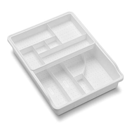 Madesmart 3 by 15 by 11-1/2-Inch Junk Drawer Organizer, White