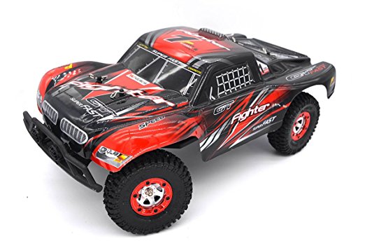 Zerospace Keliwow Offroad Car 1:12 Full Scale 4WD 2.4G RC Car RTR with 5 More Free R Pins Fighter1 Red