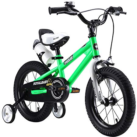 Royalbaby freestyle boy’s girl’s kids children child bike bicycle 6 colours, 12”, 14”, 16”, 18” with stabilisers, water bottle and holder.