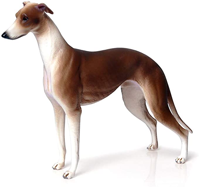 Gemini&Genius Pet Dog Greyhound Greadog Simulation Animal Model Action & Toy Figures Classic Toys Kids Toddler Nature Learning Toys for Home Decor Collectibles (Brown Greyhound)