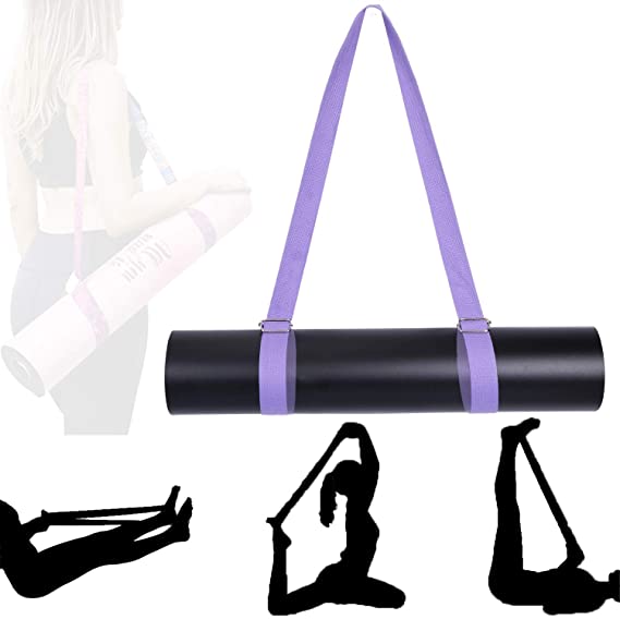 Xtextile Yoga Mat Strap, Non Slip & Comfortable Yoga Strap, Adjustable Yoga Mat Slings & Stretching Strap