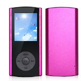 GGMartinsen Crystal-faceted 8 GB Multi-lingual Selection 18 LCD Portable Mp3Mp4 Video Player Music Player Media Player Video Player Audio Player with a Slot for a micro SD card-Pink