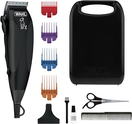 WAHL Canada Basic Pet Clipper, Perfect for At-home Trims and Touch-ups, easy to use with snag free cutting, trimming touch-ups of the face, paws ears, suited fine medium coats - Model 58124, Black