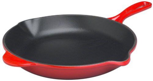 Le Creuset Enameled Cast-Iron 11-34-Inch Skillet with Iron Handle Cherry