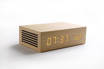 Homtime M9 Wooden Charging Station Dual Port Alarm Clock Bluetooth Speaker NFC Bluetooth Speakers for iPhone 55s iPhone 66s iPad mini iPod Samsung HTC Android smart phonestablets