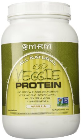 MRM All Natural Veggie Protein, Vanilla, 2.5 Pound