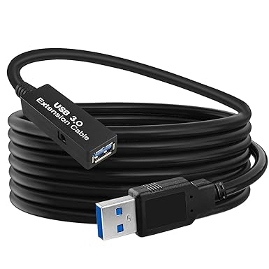 25Feet Active USB 3.0 extension cable,USB 3.0 Extension Cord A-Male A-Female,With Expansion Chipset Signal Boosters, Compatible With Oculus Quest 3,VR, Xbox, PS4, Webcam,etc.