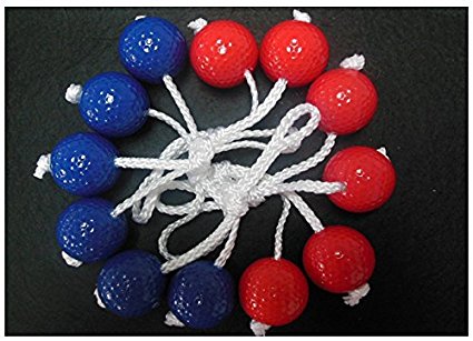 Ladder Toss Replacement Balls Bolos Bolas With Real Golf Balls 6 Pack