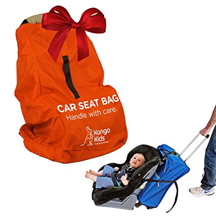 Car Seat Travel Bag - Make Travel Easier, Save Money and Protect your Child's Car Seat. Ultra Durable, Easy to Carry Padded Backpack and Compatible with Most Brands. Bonus Travel Accessory Strap!