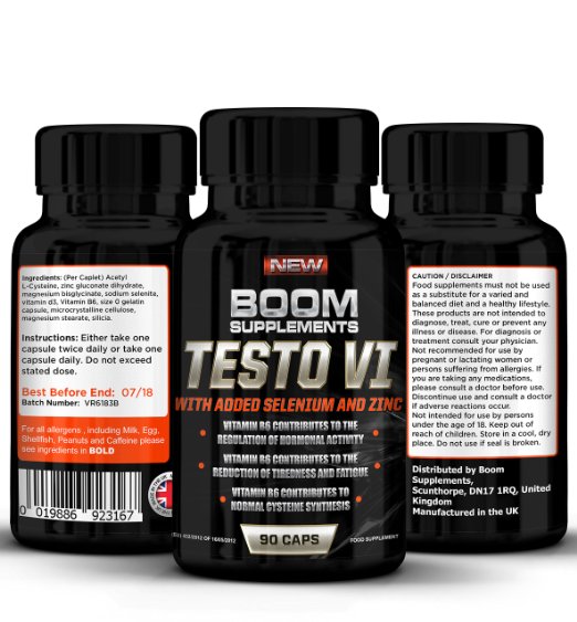 Testosterone Boosters - #1 Proven Testosterone Boosting Supplement *. 100% MONEY BACK GUARANTEE | 90 Capsules | It Contributes to *Normal Testosterone Levels, *Reduction in Fatigue, & *Normal Energy-Yielding Metabolism *100% PURE, *Best NATURAL Testosterone Booster. - 90 Maximum Strength Testosterone Tablets - 3 Month Supply. Manufactured In The UK! (Bottle Design May Vary)