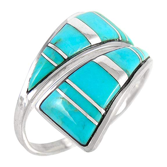 Turquoise Ring Sterling Silver (Pick Color)