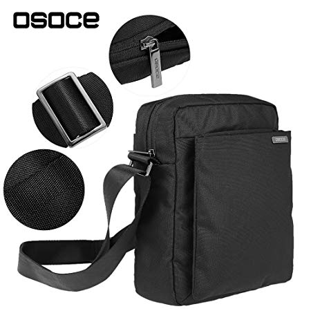 OSOCE Sling Bag,Waterproof Casual Bag Shoulder Bag for Men Women Lightweight Portable Crossbody Bag for Traveling Cycling Hiking Camping Black