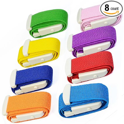 Bestface 8-Pack Tourniquet Elastic First Aid Quick Release Medical Sport Emergency Buckle Band
