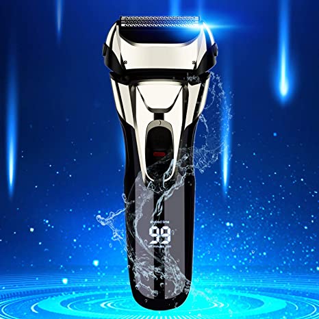 Vifycim Electric Shavers for Men, Mens Electric Razor,Dry Wet Waterproof Man Foil Shaver, Portable Facial Cordless Shaver Travel USB Rechargeable with Pop-up Trimmer for Face Shaving Husband Dad