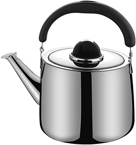 SULIVES Stainless Steel Whistling Kettle Stovetop Kettle for Induction Cookers Gas Stoves 6 L
