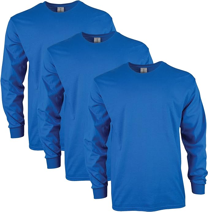 Gildan Adult Ultra Cotton Long Sleeve T-Shirt, Style G2400, Multipack