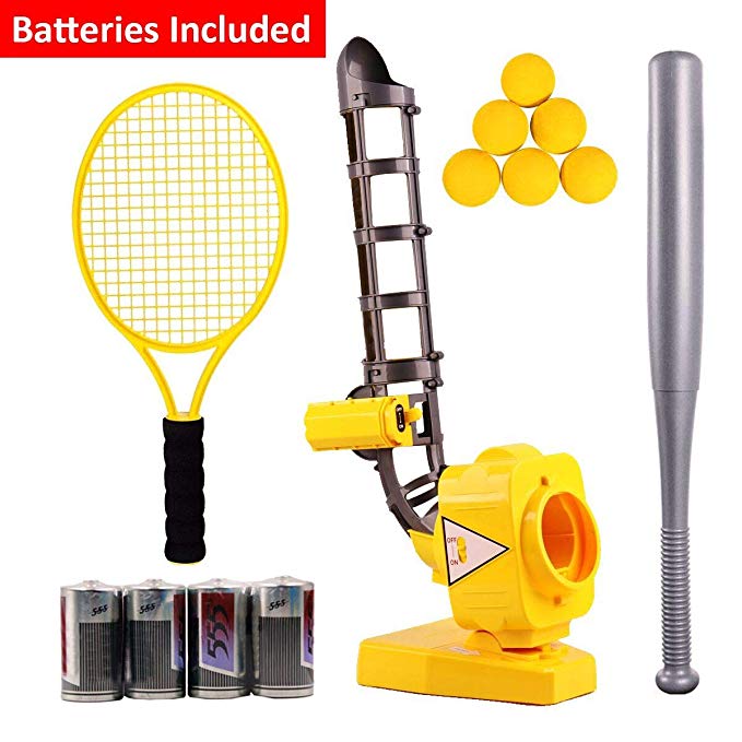DEVAN Baseball Tennis Pitching Gaming Machine Toys, Training Sports ,Gym,Early Development Toys Outdoors Sports Gaming for Kids and Toddlers.(Batteries Included)