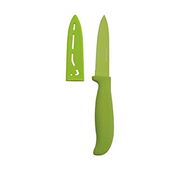 Farberware Resin Paring Knife with Sheath, 3.5-Inch, Green