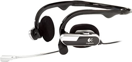 Logitech Laptop Headset H555 Portable Audio For Notebooks