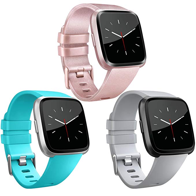 Vancle Band Compatible with Fitbit Versa Bands & Fitbit Versa Lite SE Bands, Classic Accessories Replacement Wristbands for Fitbit Versa Smartwatch