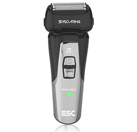 ESC-100 Wet & Dry Electric Shaver By Electric Shave Club | Cordless & Rechargeable Razor For Shaving, Grooming & Trimming | Japanese Stainless Steel Blades | Must-Have Travel Accessory | Gift Idea