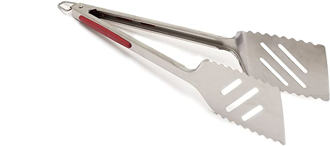 GrillPro 40240 16-Inch Stainless Steel Tong/Turner Combination, Silver