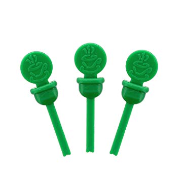 StixToGo Green Circle Beverage Plug for Disposable Lids, Case of 2000