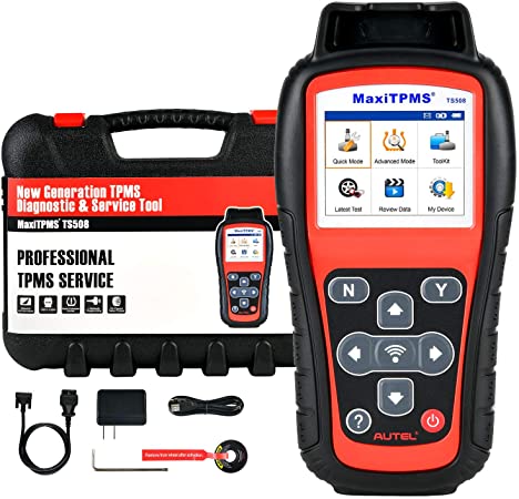 Autel MaxiTPMS TS508 TPMS Relearn Tool 2021 Newest Free Update, 4 Modes Program MX-Sersors (315/433MHz), Upgraded Version of TS501/TS408 with Quick/Advanced Mode, Activate/Relearn All Brand Sensors