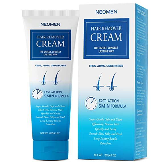 Neomen Hair Removal Cream - Super Gentle & Safe Depilatory Cream - Skin Friendly Painless Flawless Hair Remover Cream For Men