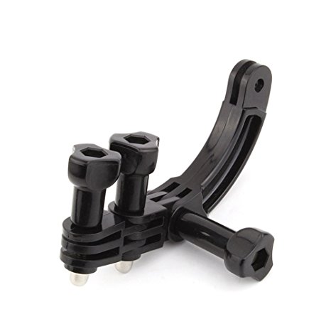 SOONSUN Curved Extension Arm Mount   90 Degree Rotary Connector Chain For GoPro Hero 2 3 3  4 5 Action Camera