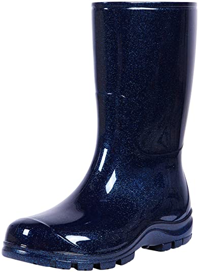 Asgard Women's Mid Calf Rain Boots Short Waterproof Garden Shoes