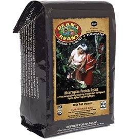 Dean's Beans Organic Coffee Company, Nicaraguan French Roast Single Origin, Ground, 16 Ounce Bag (Organic, Fair Trade and Kosher Certified)