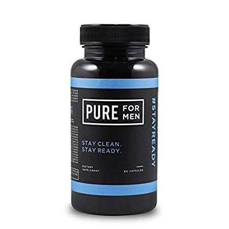 Fibre Supplement - Vegan, (60 Capsules with Aloe) - Proven Proprietary Formula - Vegan Cleanliness Fibre by Pure for Men