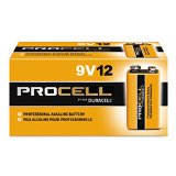 Duracell Procell 9 Volt Batteries Pack of 12