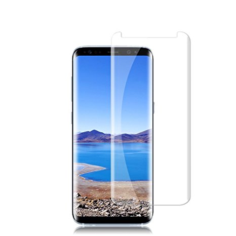 Galaxy S8 Plus Screen Protector [9H Hardness][Anti-Scratch][Anti-Bubble][3D Curved] [High Definition] [Ultra Clear] Tempered Auideas Glass Screen Protector for Samsung Galaxy S8 Plus