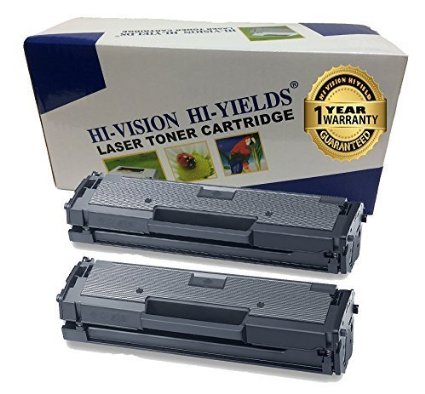 HI-VISION ® 2 Pack Compatible Samsung MLT-D111S, MLTD111S Black Toner Cartridge Replacement for Samsung SL-M2020W, SL-M2022, SL-M2022W, M2070, SL-M2070FW, SL-M2070W Printers