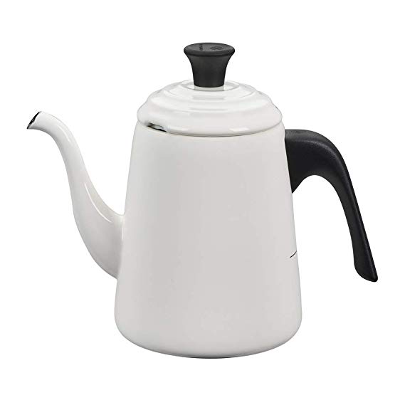 Le Creuset of America Q9801-16 Pour Over Kettle, 0.74 qt./2.95 cups, White