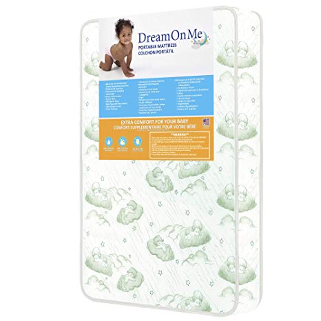 Dream On Me 3 inner spring Carina Collection Pack N Play Mattress