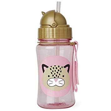 Skip Hop Straw Cup, Toddler Transition Sippy Cup, Leopard