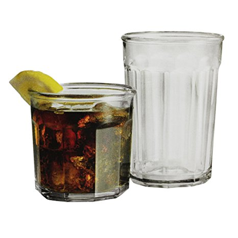 Arc International Luminarc Working Glass 16-Piece Drinkware Set, 8 each Cooler 21 oz. and DOF 14oz