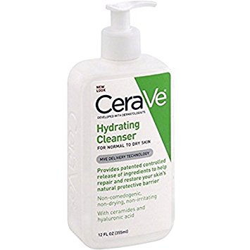 CeraVe Hydrating Skin Cleanser, 12 oz (Pack of 2)