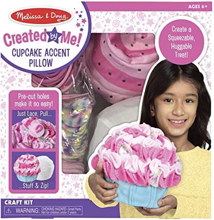 Melissa & Doug Accent Pillow Lacing Craft Kit - Cupcake