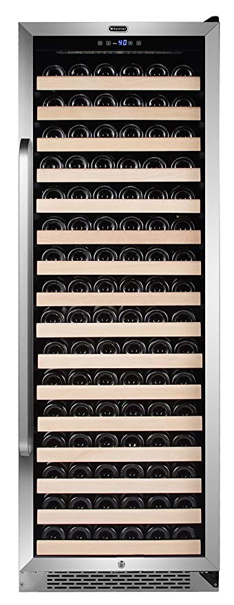 Whynter BWR-1662SD 166 Bottle Built-in Compressor Wine Refrigerator Rack and LED Display, Stainless-Steel, One Size