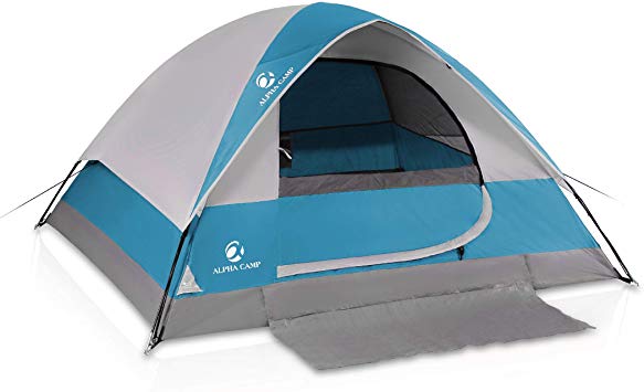 Camping World 3-4 Person Waterproof Tent, Dome Tents for Camping, Parties, Outdoor, Light Weight Tent for Backpacking and Hiking
