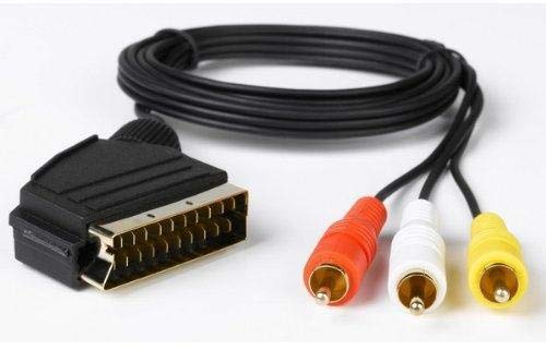 SCART to 3 x RCA Phono Cable (1.5 metre)