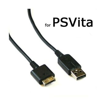 Black USB Charge and Data Cable for Playstation PS Vita