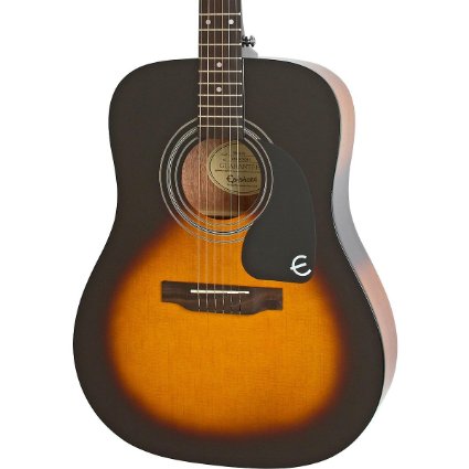 Epiphone Pro-1 Acoustic Guitar system for Beginners,  Gloss Vintage Sunburst Finish