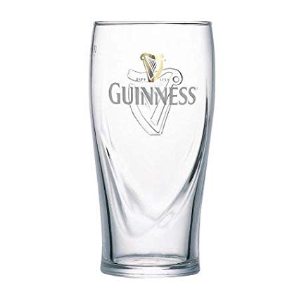 Guinness Irish Pint Beer Glasses 16 Ounce Set of 4