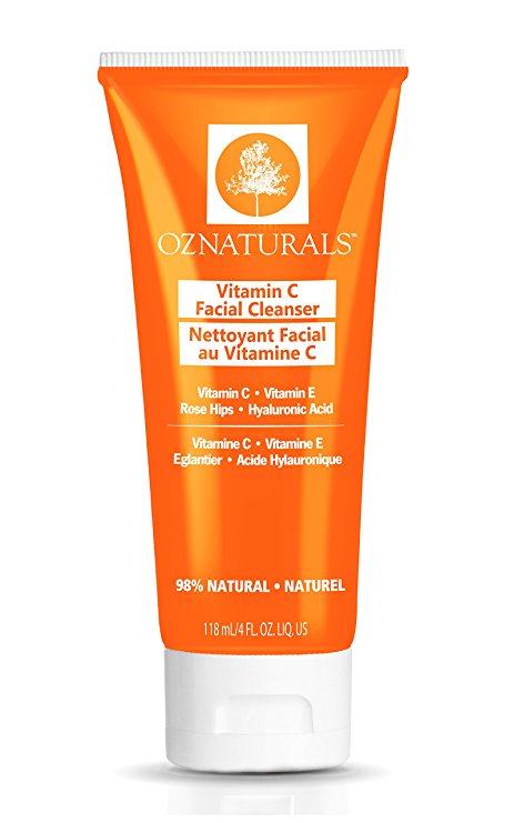 OZNaturals Vitamin C Facial Cleanser – This Natural Face Wash Is The Most Effective Anti Aging Cleanser Available - Deep Cleans Your Pores Naturally For A Healthy, Radiant Glow.