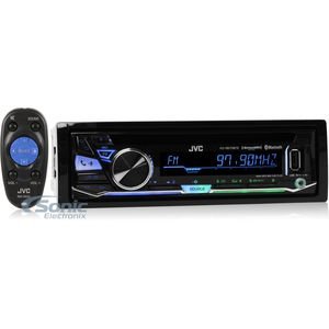 JVC KD-R970BTS Single DIN Bluetooth In-Dash CD/AM/FM Receiver w/ Variable Color Illumination, Pandora Control, iHeartRadio compatibility and SiriusXM Ready